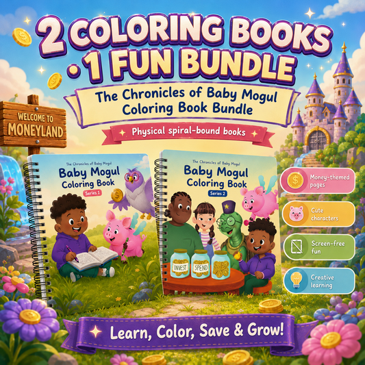 The Chronicles of Baby Mogul Coloring Book Set 2-book bundle