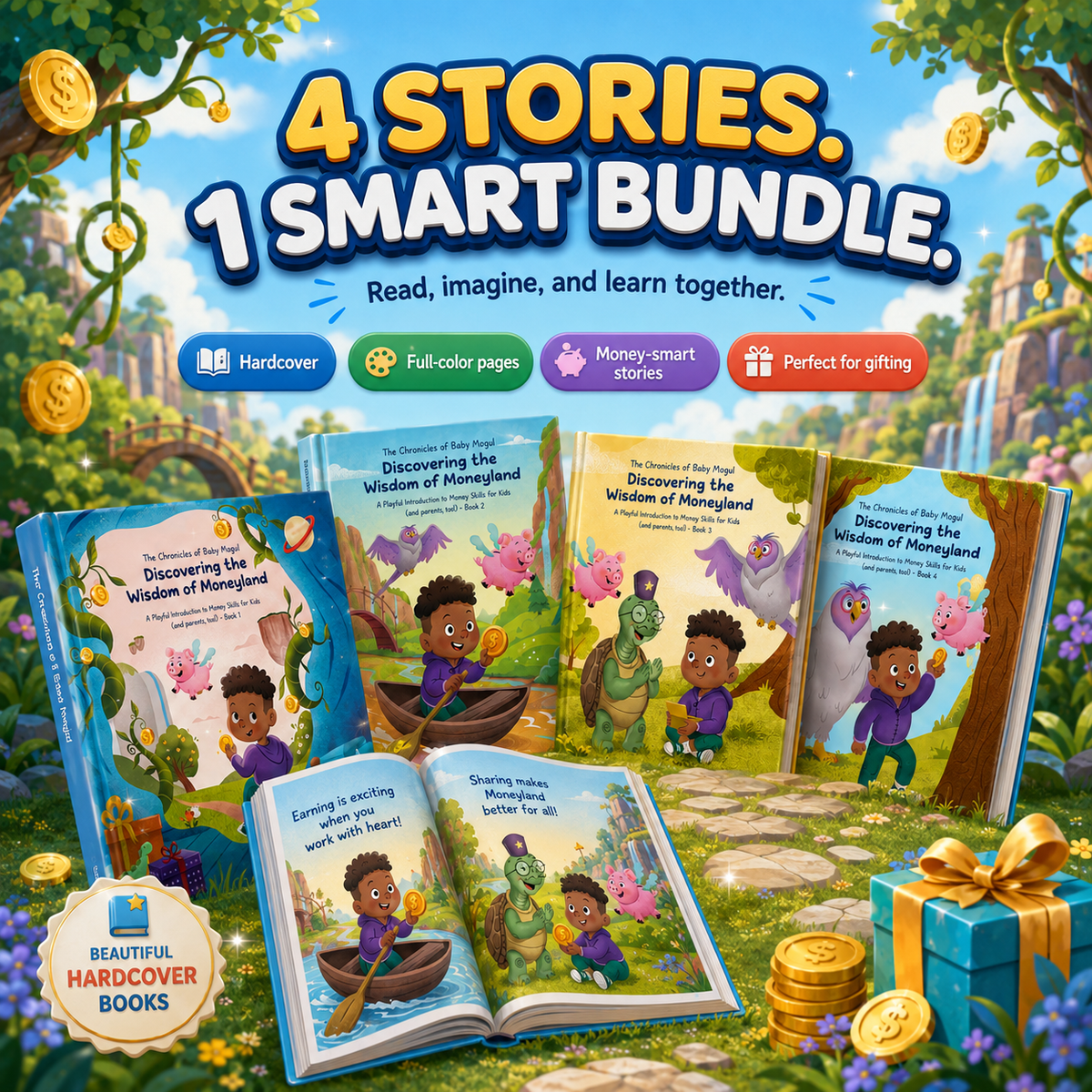 Complete Baby Mogul Illustration Collection all 4 hardcover books
