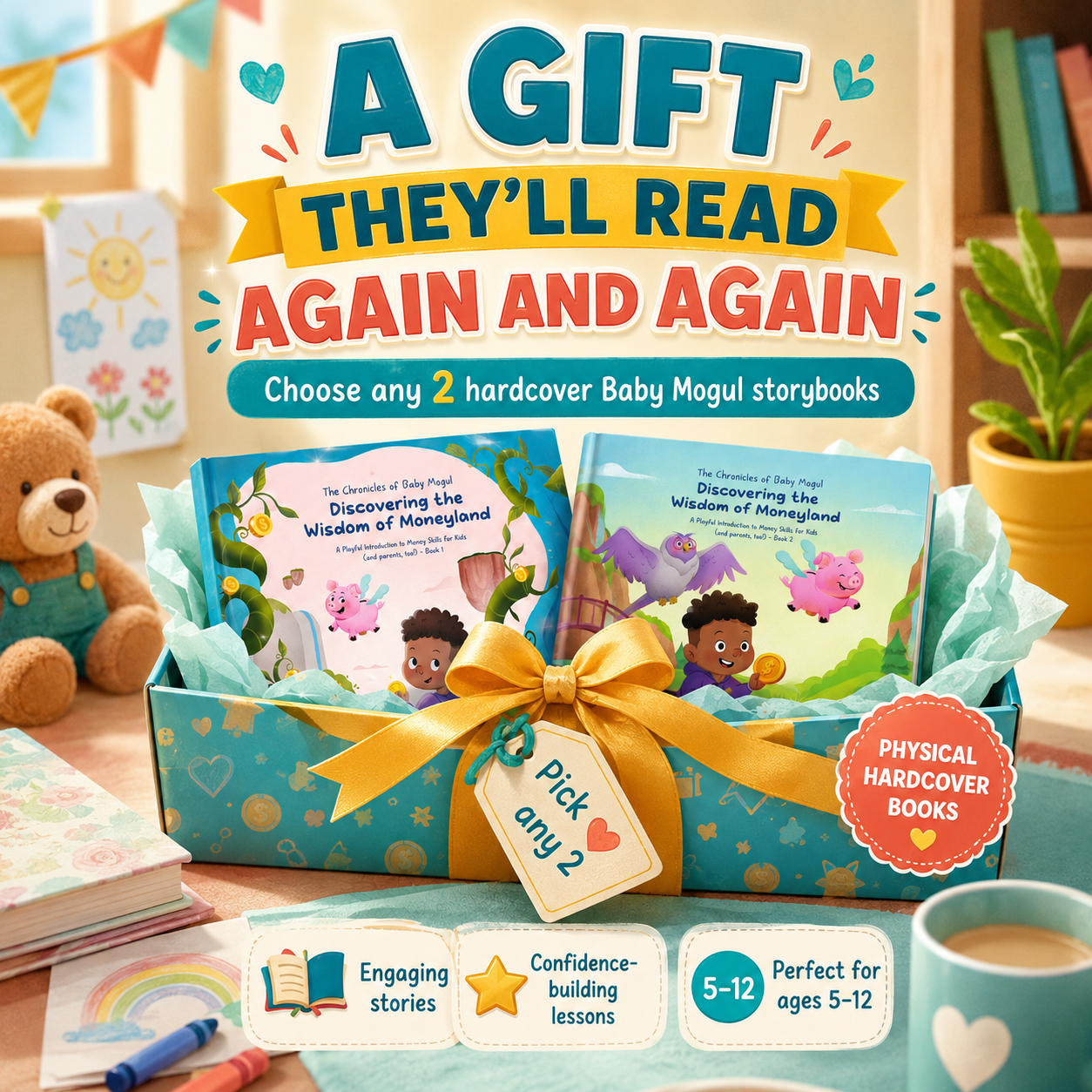Baby Mogul Starter Set choose any 2 illustration books