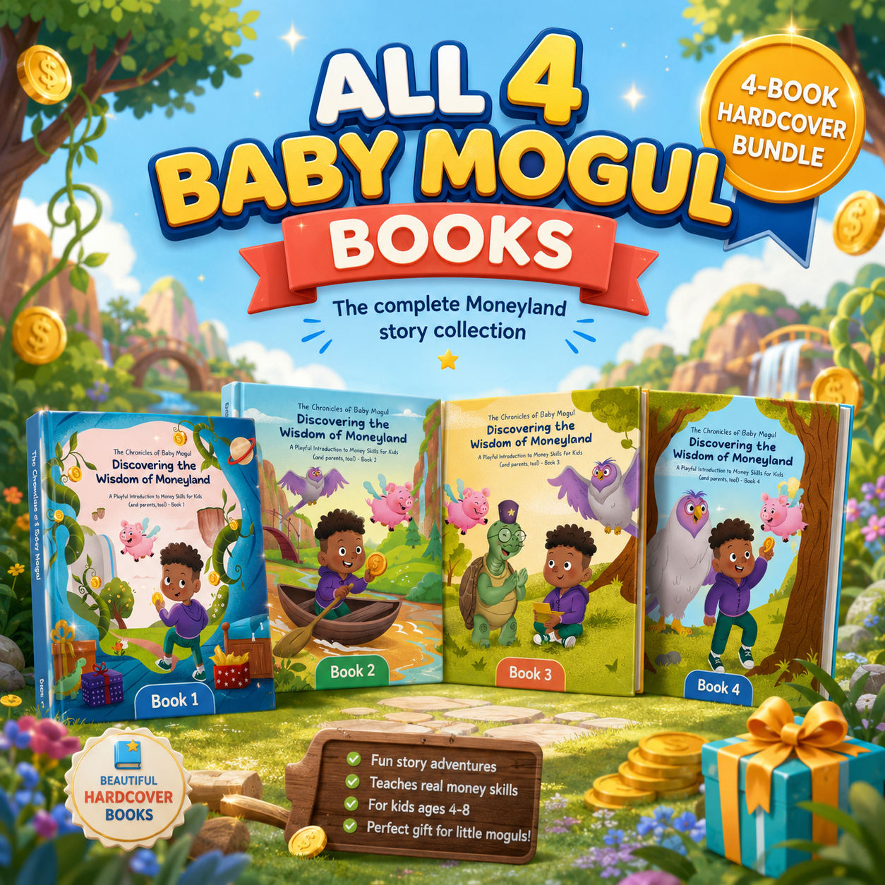 Complete Baby Mogul Illustration Collection all 4 hardcover books