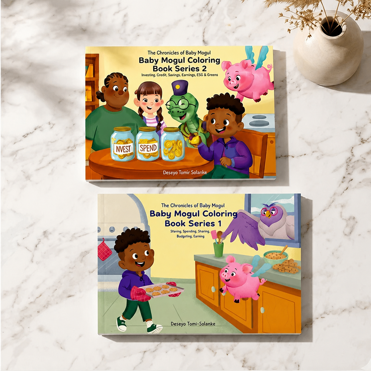The Chronicles of Baby Mogul Coloring Book Set 2-book bundle
