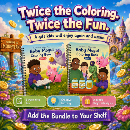 The Chronicles of Baby Mogul Coloring Book Set 2-book bundle