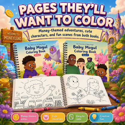 The Chronicles of Baby Mogul Coloring Book Set 2-book bundle