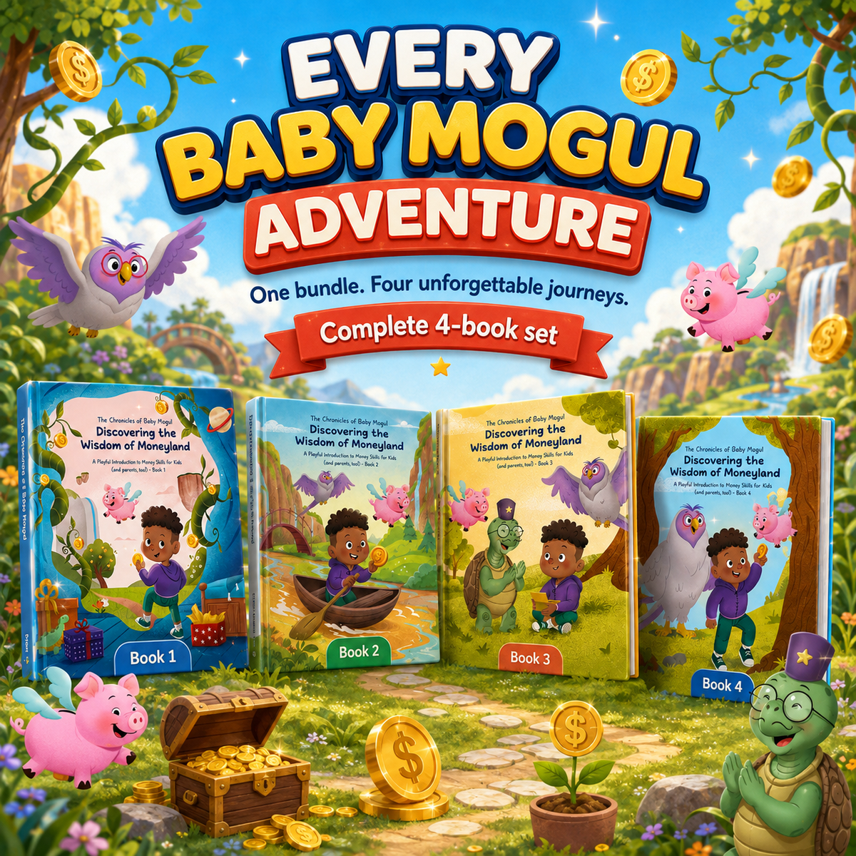 Complete Baby Mogul Illustration Collection all 4 hardcover books