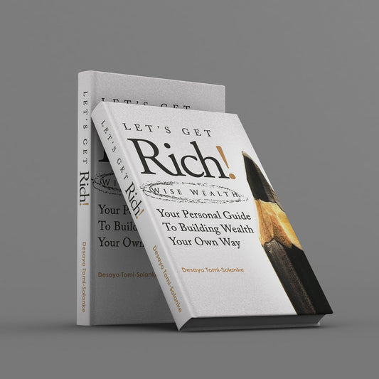Let's Get Rich Book personal finance guide hardcover book