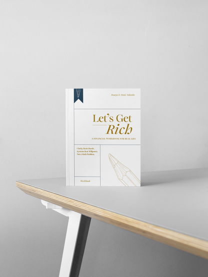 Let's Get Rich Workbook personal finance hardcover workbook