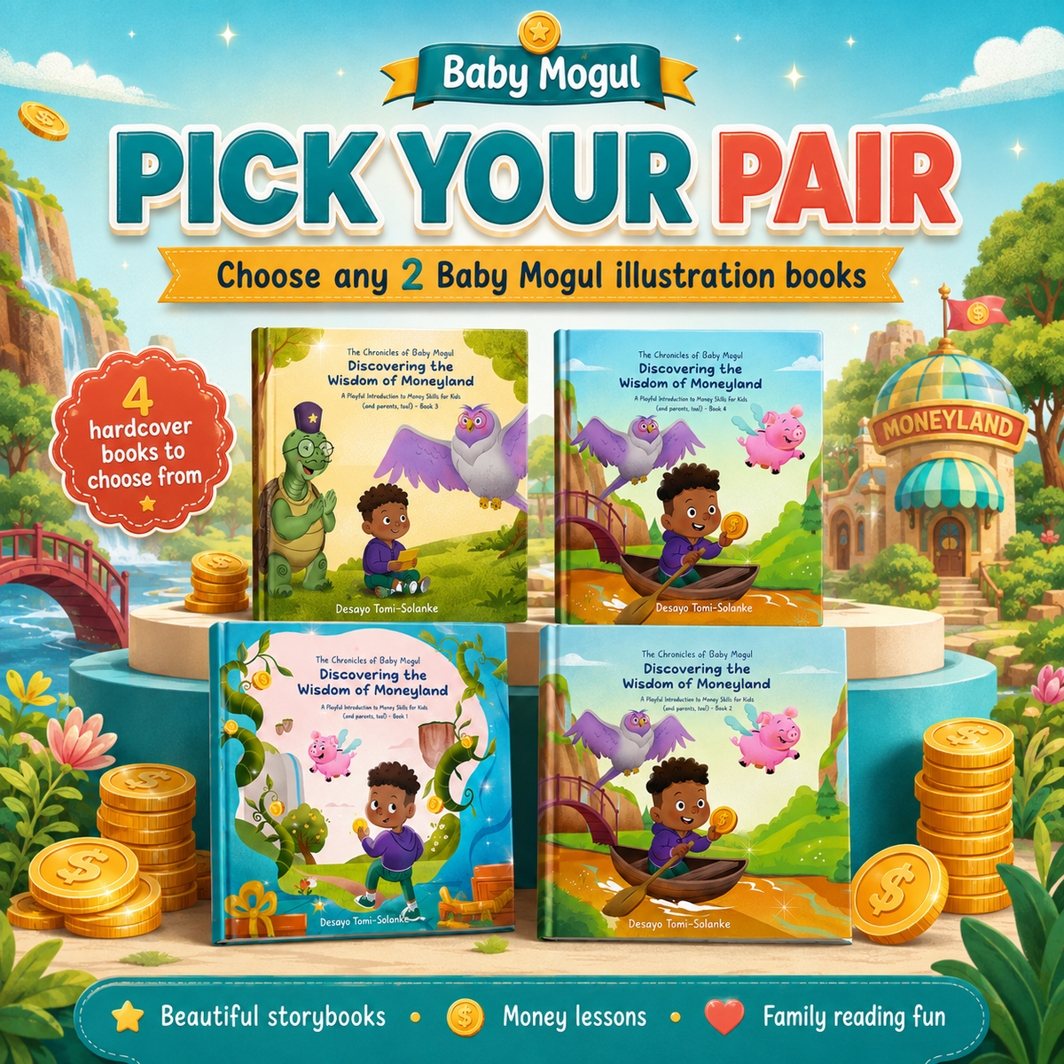 Baby Mogul Starter Set choose any 2 illustration books