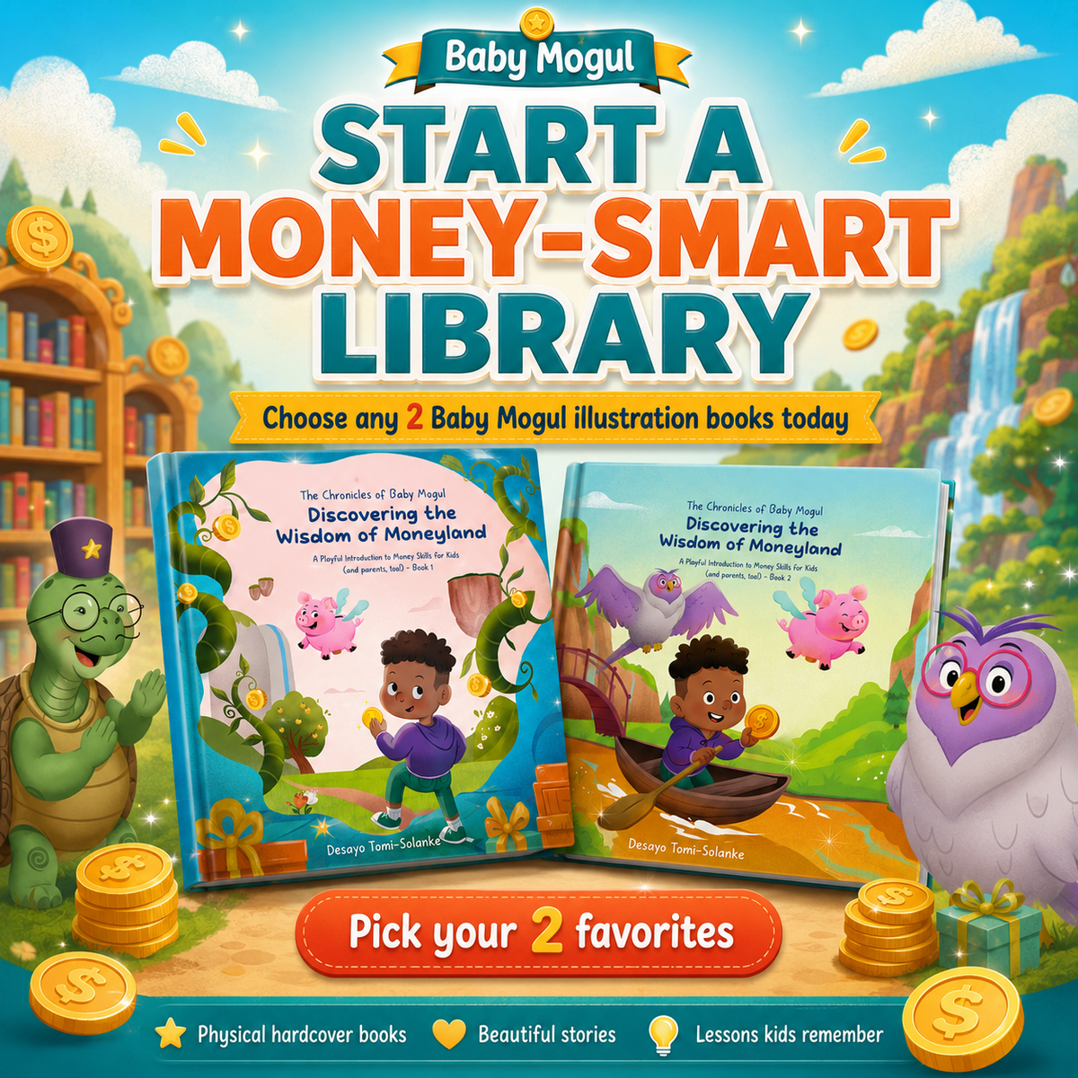 Baby Mogul Starter Set choose any 2 illustration books