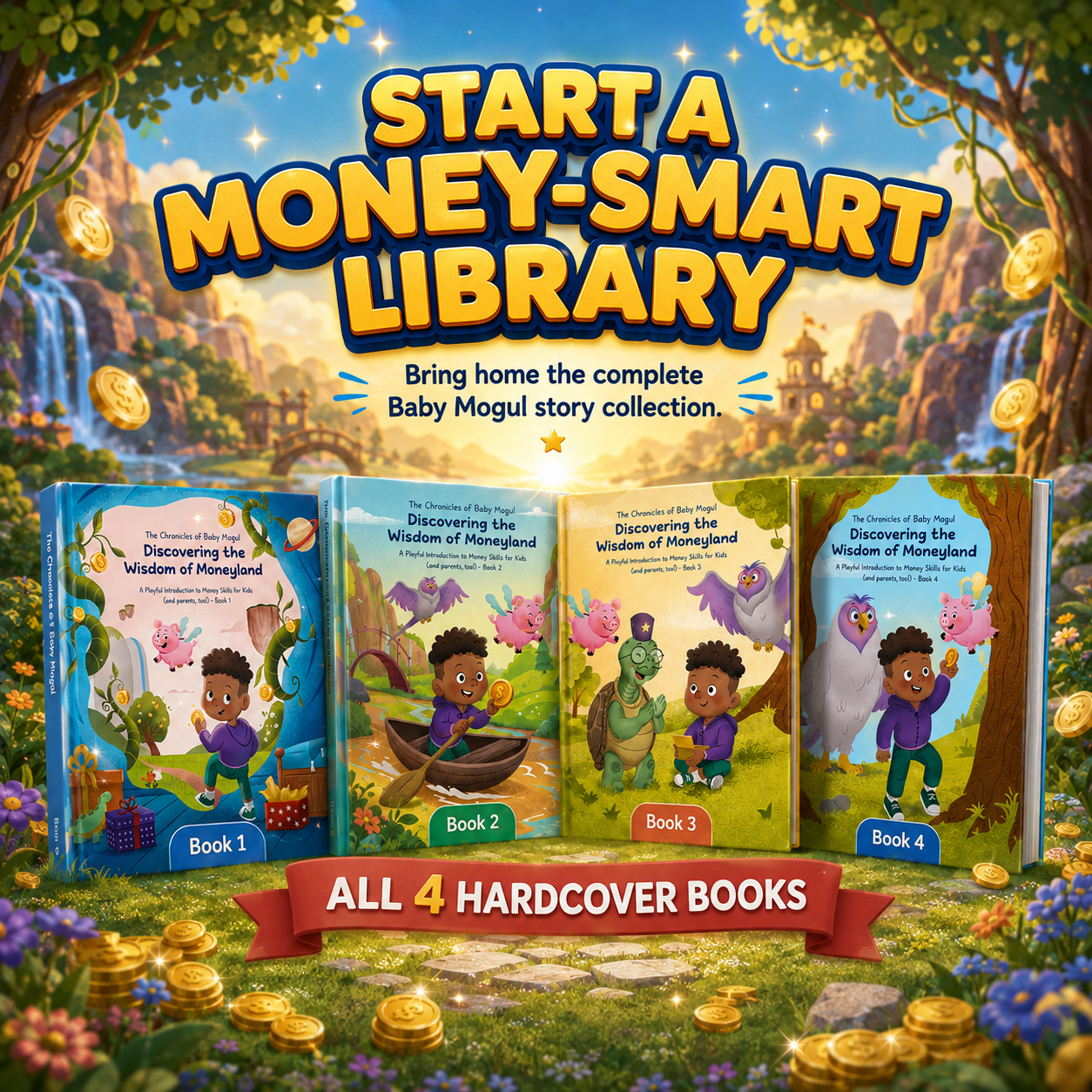 Complete Baby Mogul Illustration Collection all 4 hardcover books