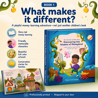 The Chronicles of Baby Mogul Book 1 combines storytelling, colorful illustrations, and financial literacy for kids