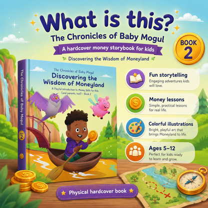 The Chronicles of Baby Mogul Book 2 hardcover financial literacy storybook for kids