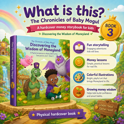 The Chronicles of Baby Mogul Book 3 hardcover financial literacy storybook for kids
