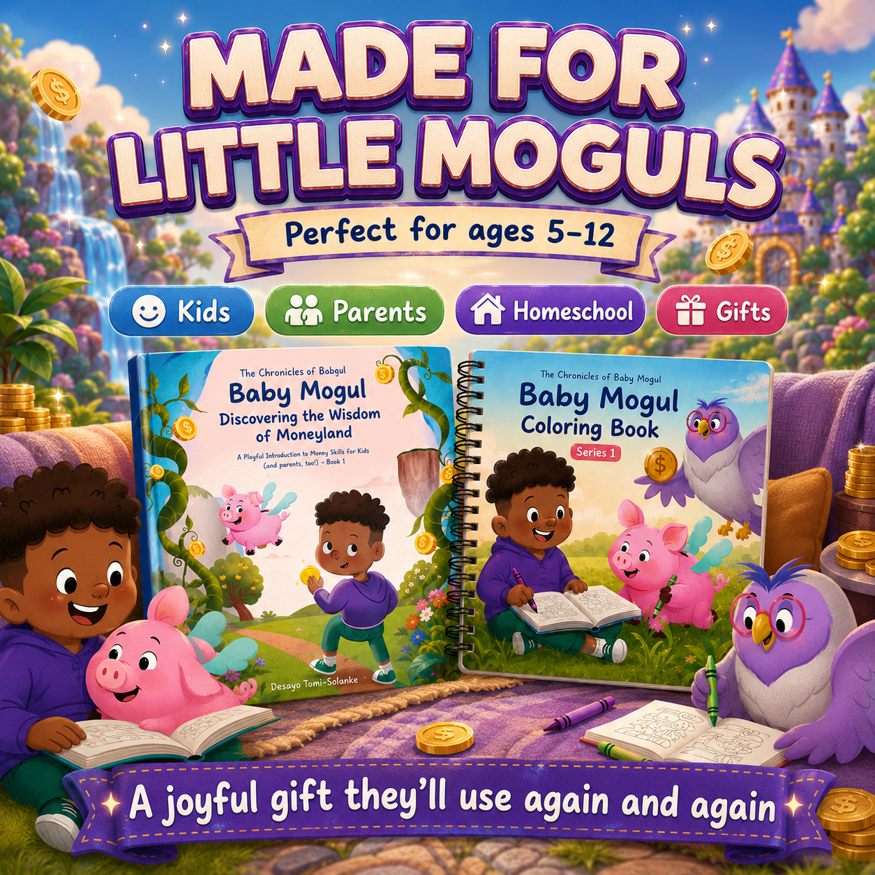 Baby Mogul Starter Bundle | 1 Illustration + 1 Coloring
