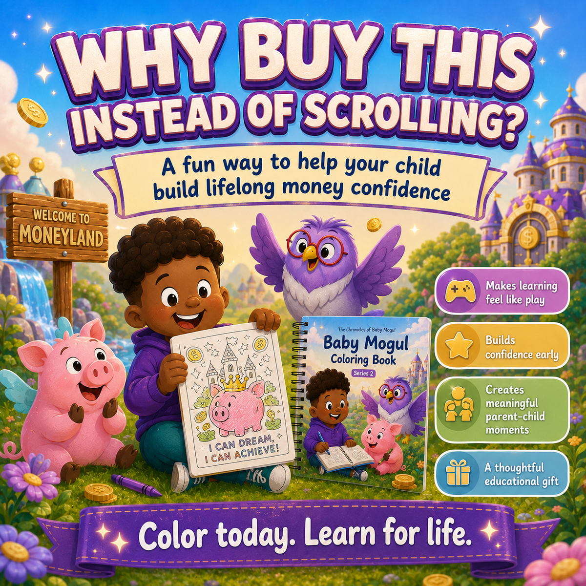 The Chronicles of Baby Mogul Coloring Book 2 children's coloring book