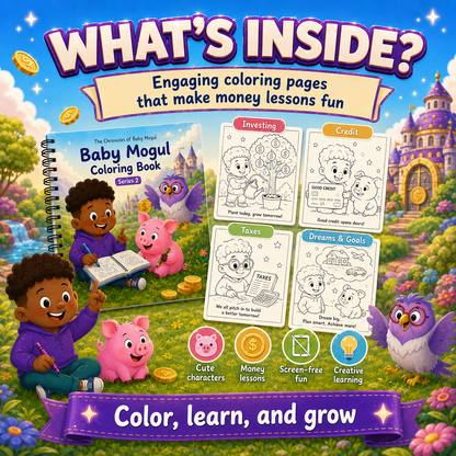 The Chronicles of Baby Mogul Coloring Book 2 children's coloring book