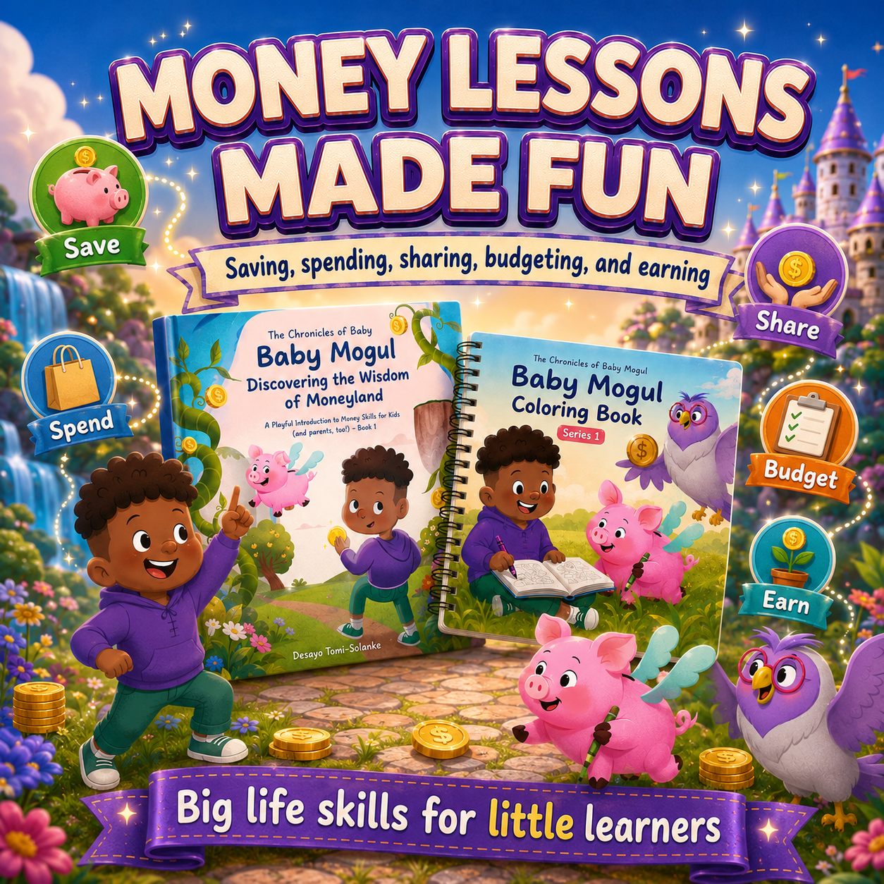 Baby Mogul Starter Bundle | 1 Illustration + 1 Coloring