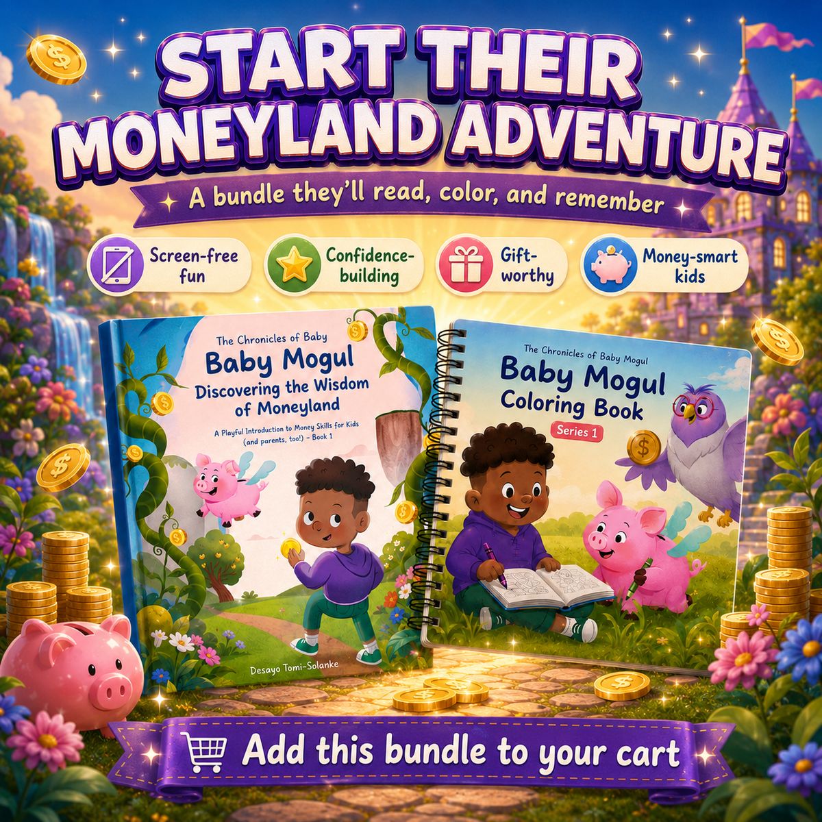 Baby Mogul Starter Bundle | 1 Illustration + 1 Coloring