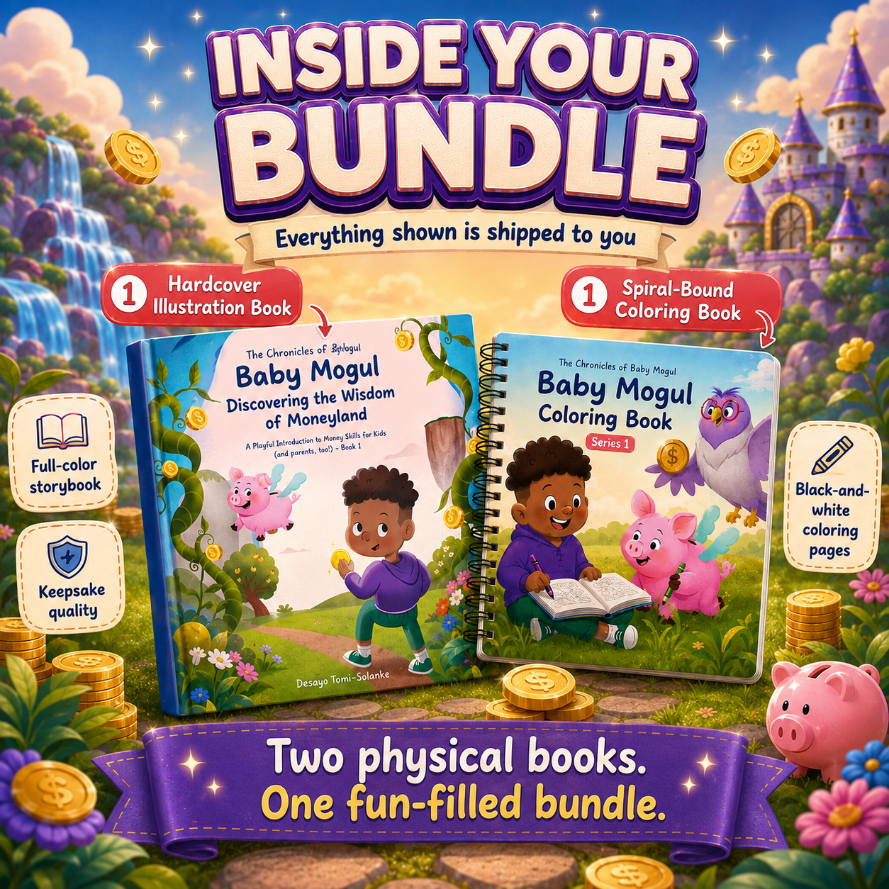 Baby Mogul Starter Bundle | 1 Illustration + 1 Coloring
