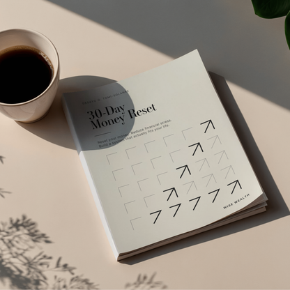 30-Day Money Reset Workbook fillable budget planner PDF for personal finance