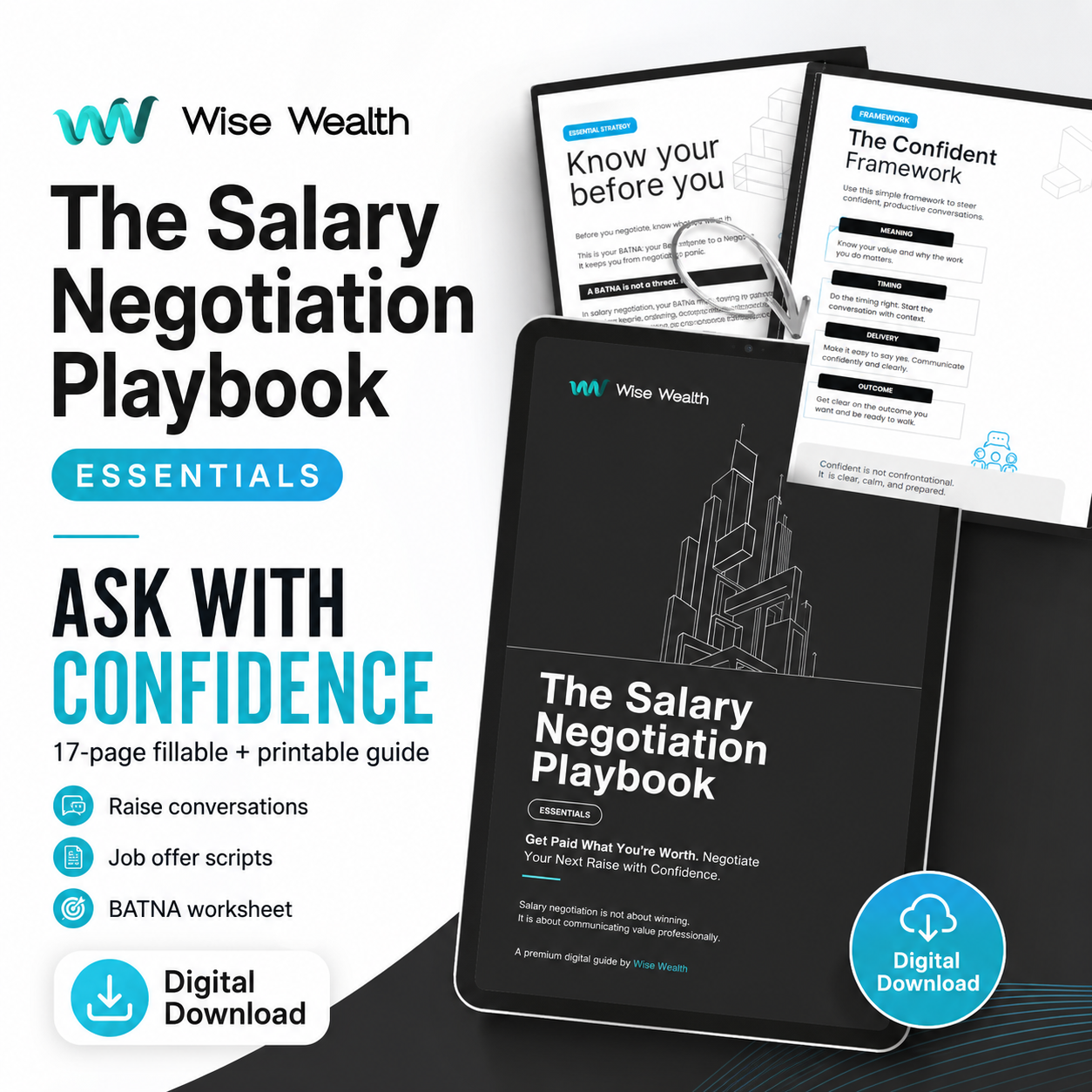 Key benefits of the Salary Negotiation Playbook Essentials