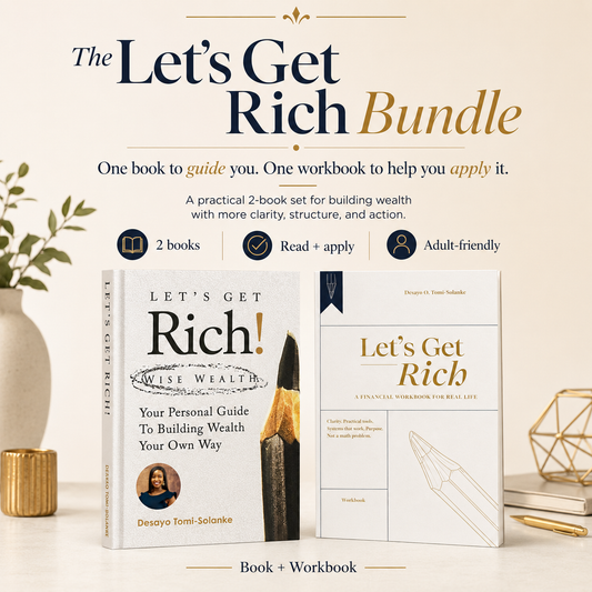 Let’s Get Rich Book + Workbook Bundle hardcover set