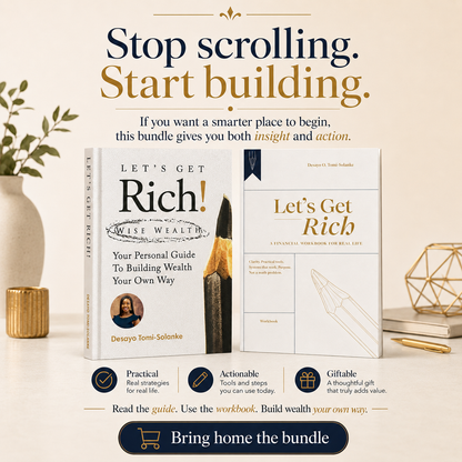Let’s Get Rich Book + Workbook Bundle hardcover set