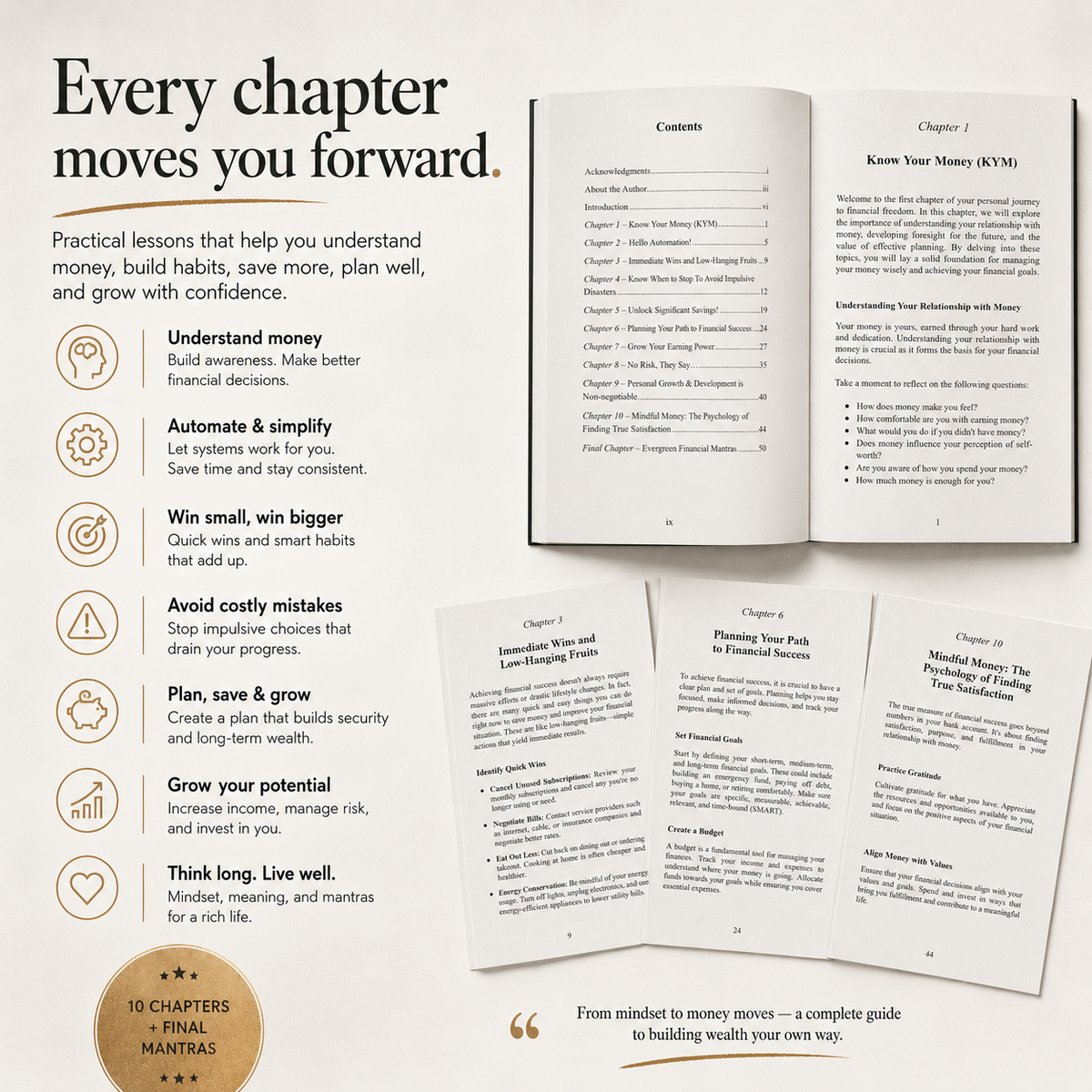 Let's Get Rich Book personal finance guide hardcover book