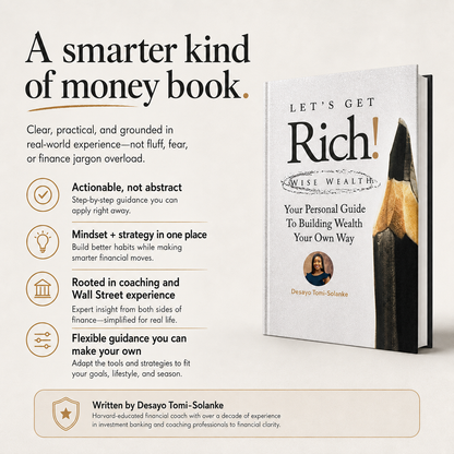 Let's Get Rich Book personal finance guide hardcover book