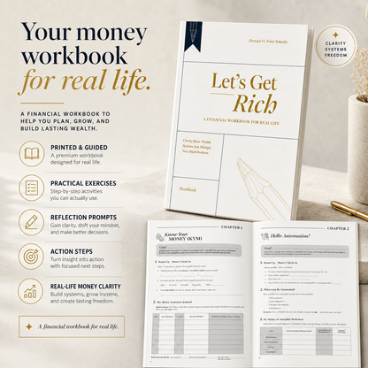 Let's Get Rich Workbook personal finance workbook