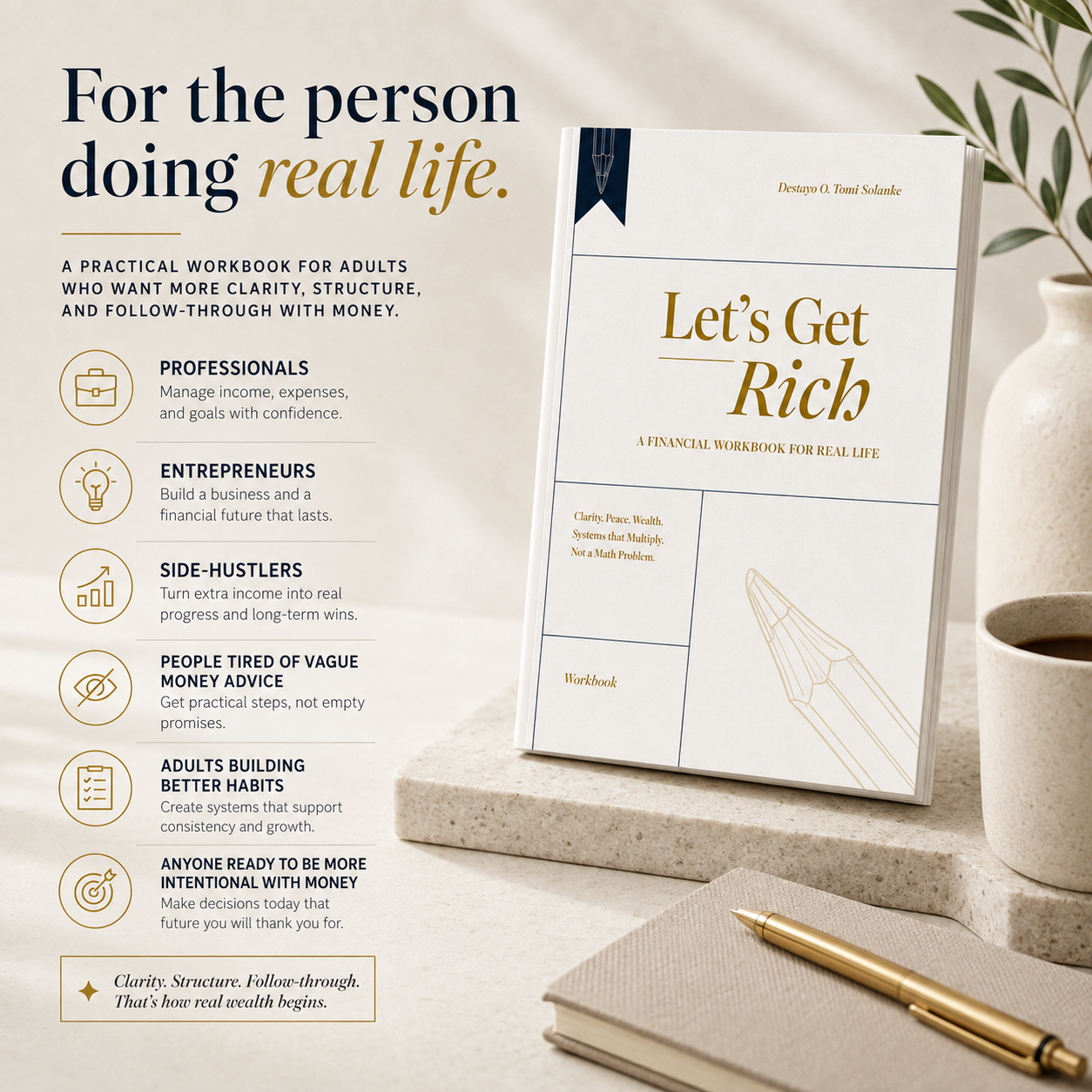 Let's Get Rich Workbook personal finance workbook