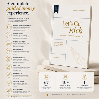 Let's Get Rich Workbook personal finance workbook
