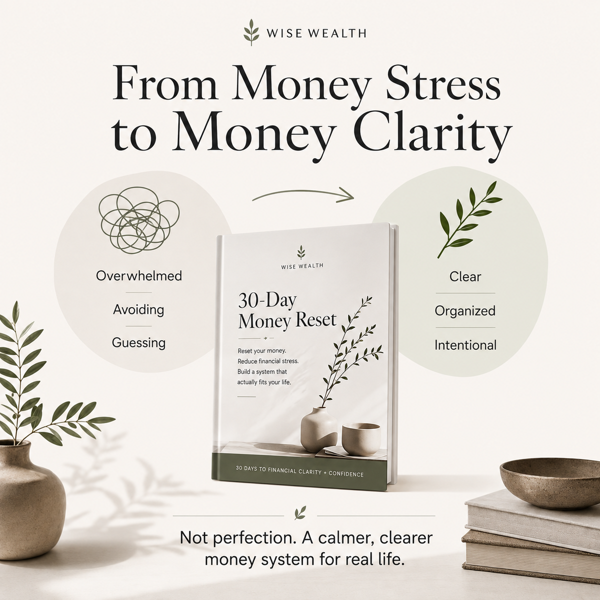 30-Day Money Reset Workbook | Fillable & Printable Budget PDF