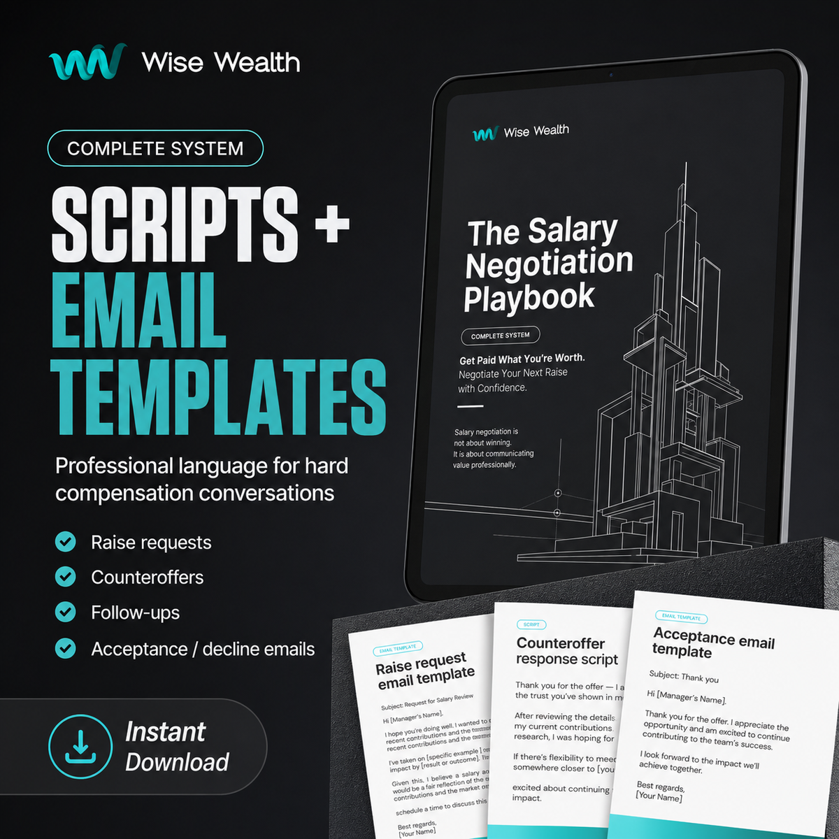 salary negotiation playbook templates